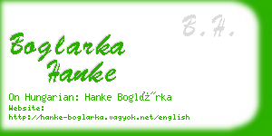 boglarka hanke business card